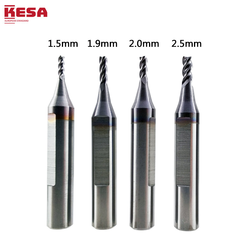 1.5mm 1.9mm 2.0mm 2.5mm milling cutter compatible with Alpha SEC-E9 CONOR Miracle Triton Beta automatic key cutting machine