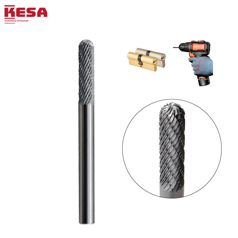 Carbide Die Grinder Bit for drilling locks Straight Grinder for milling lock cylinders