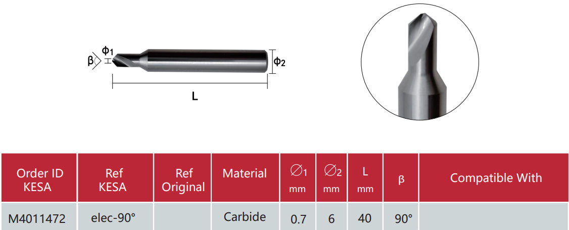 Dimple cutter for compatible with Alpha Triton automatic key cutting machine
