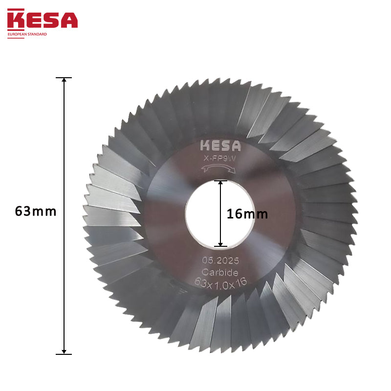 JMA ECCO BIT Key Machine Carbide Cutter X-FP9W 63x1.0x16 Replacement