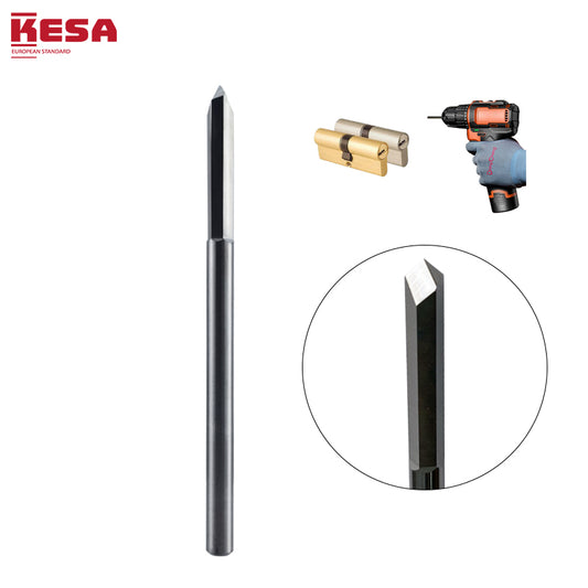 Carbide drill bit for drilling locks