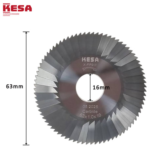 JMA ECCO BIT Key Machine Carbide Cutter X-FP9W 63x1.0x16 Replacement