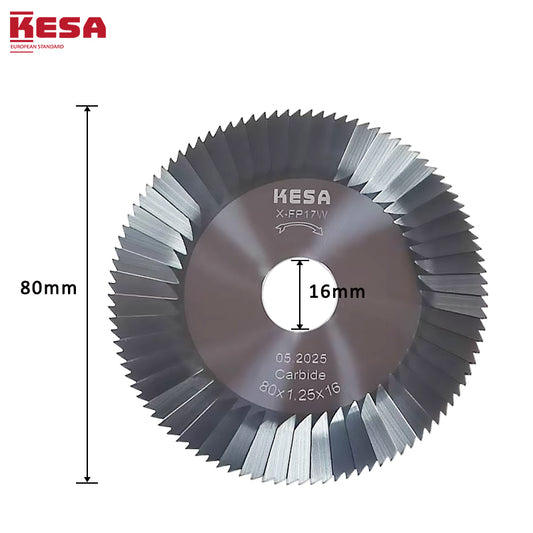 JMA TITAN BIT SARATOGA YAKARTA Key Machine Carbide Cutter X-FP17W 80x1.25x16 Replacement